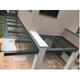 cobertura de vidro área externa preço Itapoã