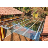 orçamento de telhado de vidro área gourmet Samambaia