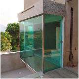 porta de vidro de correr 2 folhas Caub I