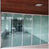 portas de vidro para sala Lago Norte