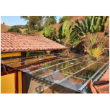 telhado de vidro área gourmet sob medida Park Way