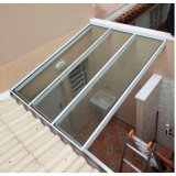 telhado de vidro área gourmet Sobradinho ll